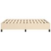 vidaXL Bettgestell ohne Matratze Creme 140x200 cm Stoff