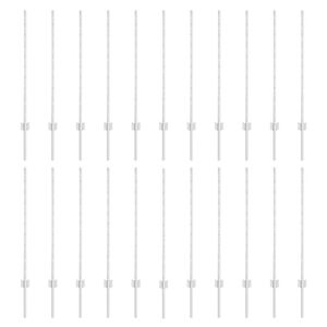 vidaXL Eingebetteter Zaunpfosten 22 Stk. Silber 140 cm