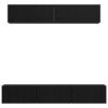vidaXL TV-Schrankset 5 pcs Schwarz Eichen-Optik Holzwerkstoff