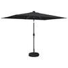 vidaXL Gartenparasol mit LED-Lichtern und Sockel 200 x 300 cm