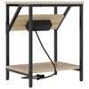 vidaXL Nachttisch 2 pcs Sonoma-Eiche 38 x 30 x 48 cm Holzwerkstoff