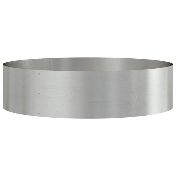 vidaXL Pflanzenring Silber 80 x 80 x 20 cm Edelstahl