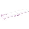 vidaXL Tischplatte 180x40x(2-4) cm Massivholz Behandelt Baumkante