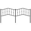 vidaXL Kopfteil Metall Schwarz 200 cm