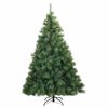 vidaXL K&uuml;nstlicher Weihnachtsbaum mit 300 LEDs Gr&uuml;n 180 cm PE und PVC