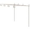 vidaXL Garten-Pergola Antik-Braun 4x3x2,5 m Eisen