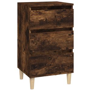 vidaXL Nachttisch R&auml;uchereiche 40x35x70 cm Holzwerkstoff