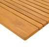 vidaXL Badematte Uni Braun 100 x 55 cm Holz