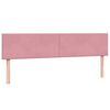 vidaXL Boxspringbett mit Matratzen Rosa 180x220 cm Samt