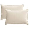 vidaXL Kissenbezug 2 stk. HOUTEN Creme 30 x 50 cm Chenille-Stoff