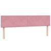 vidaXL Boxspringbett mit Matratze Rosa 180x210 cm Samt