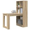 vidaXL Schreibtisch Sonoma-Eiche 122 x 67 x 145 cm Holzwerkstoff