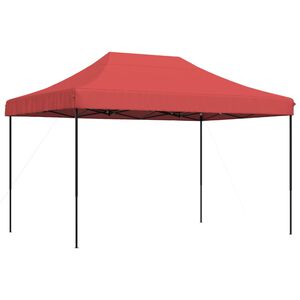 vidaXL Partyzelt Faltbar Pop-Up Burgunderrot 410x279x315 cm