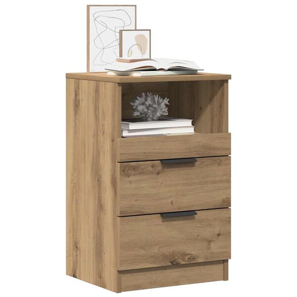 vidaXL Nachttisch Artisan-Eiche 40x36x65 cm Holzwerkstoff