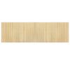 vidaXL Teppich Rechteckig Hell Natur 60x200 cm Bambus