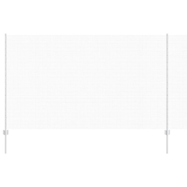 vidaXL Zaun mit Pfosten Grau 1,4 x 25 m Stahl und PVC