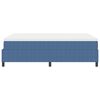 vidaXL Boxspringbett Blau und Wei&szlig; 140 x 200 cm Cordstoff