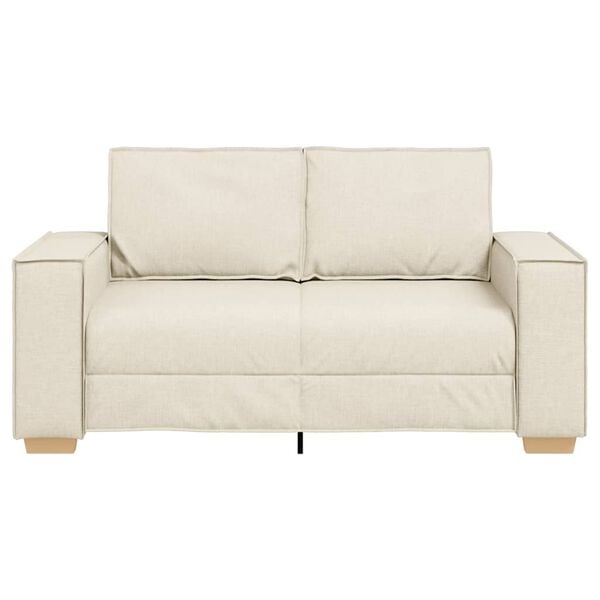 vidaXL 2-Sitzer Sofa Leinen 160x78x84 cm