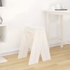 vidaXL Hocker 2 Stk. Weiß 40x40x60 cm Massivholz Kiefer