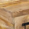 vidaXL Nachttisch 60x32x80 cm Raues Mango-Massivholz