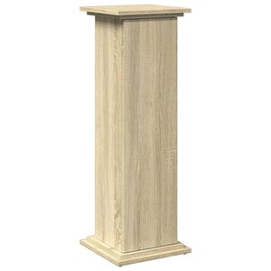 vidaXL Postament mit Stauraum Sonoma-Eiche 31x30x90 cm Holzwerkstoff