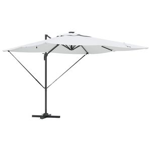 vidaXL Sonnenschirm Sand 286 x 284 x 270 cm Aluminium und Polyester