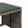 vidaXL 5-tlg. Garten-Essgruppe mit Kissen Grau Poly Rattan