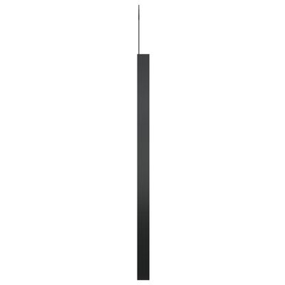vidaXL Hängespiegel mit Haken Schwarz 50 cm