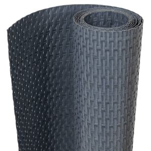 vidaXL Balkon-Sichtschutz Anthrazit 500x90 cm Poly Rattan