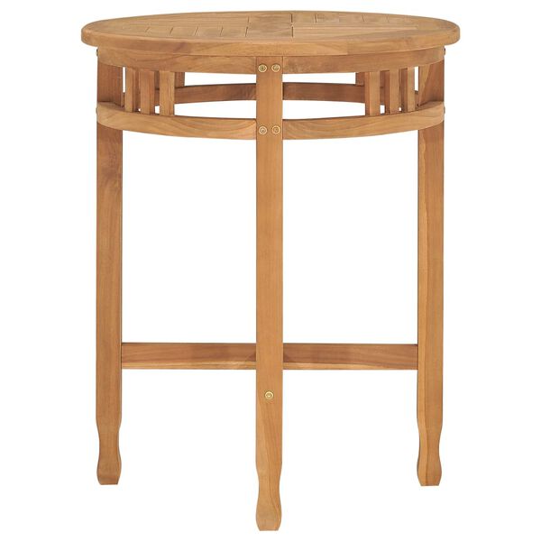 vidaXL 3-tlg. Garten-Essgruppe mit Auflagen Teak Massivholz