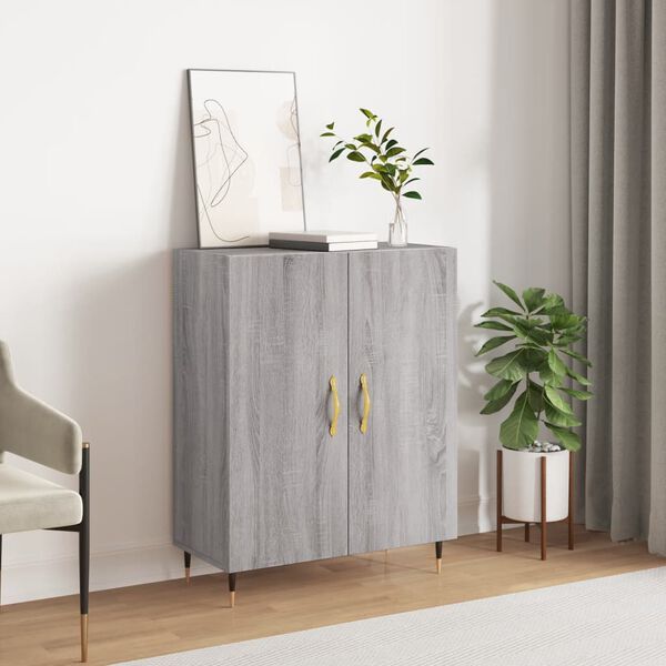 vidaXL Sideboard Grau Sonoma 69,5x34x90 cm Holzwerkstoff
