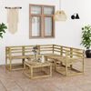 vidaXL 6-tlg. Garten-Lounge-Set Gr&uuml;n Impr&auml;gniertes Kiefernholz