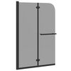vidaXL Duschabtrennung Dunkel transparent 95 x 140 cm