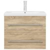 vidaXL 2-tlg. Badmöbel-Set Sonoma-Eiche Holzwerkstoff