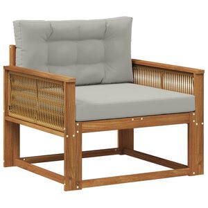 vidaXL Outdoor Mittelsofa Massivholz Akazie Natur