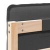 vidaXL Gepolstertes Kopfteil Nat&uuml;rlich und Dunkelgrau 140 cm