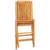 vidaXL Klappst&uuml;hle, 4 St&uuml;ck, 47 x 47 x 89 cm, Massivholz Teak