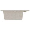 vidaXL Küchen-Spüle Beige 79 x 50 x 31 cm Granit