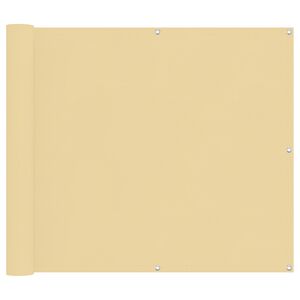 vidaXL Balkonsichtschutz Sand 100 x 500 cm Oxford-Stoff