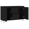 vidaXL Sideboard Schwarz 101,5x35x70 cm Holzwerkstoff
