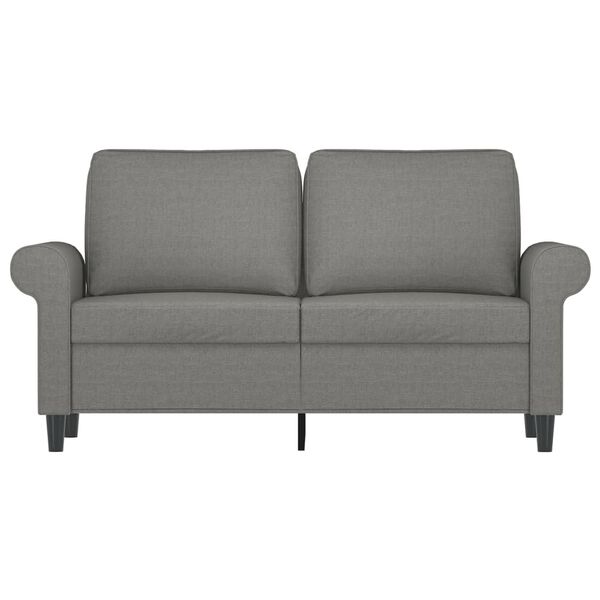 vidaXL 2-Sitzer-Sofa Dunkelgrau 120 cm Stoff