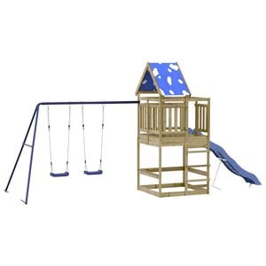 vidaXL Spielturm Impr&auml;gniertes Kiefernholz