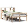 vidaXL Massivholzbett mit Regal ohne Matratze 140x190 cm Kiefernholz