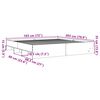 vidaXL Bettgestell ohne Matratze Wei&szlig; 180x200 cm Holzwerkstoff