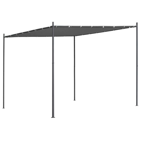 vidaXL Pergola mit Schrägdach 300x300x257 cm Anthrazit 180 g/m²