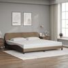 vidaXL Bettgestell "Dover" Cappuccino-Braun 200x200 cm Kunstleder