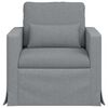 vidaXL Sofa Hellgrau Gesamtabmessungen: 78 x 78 x 80 cm (B x T x H)