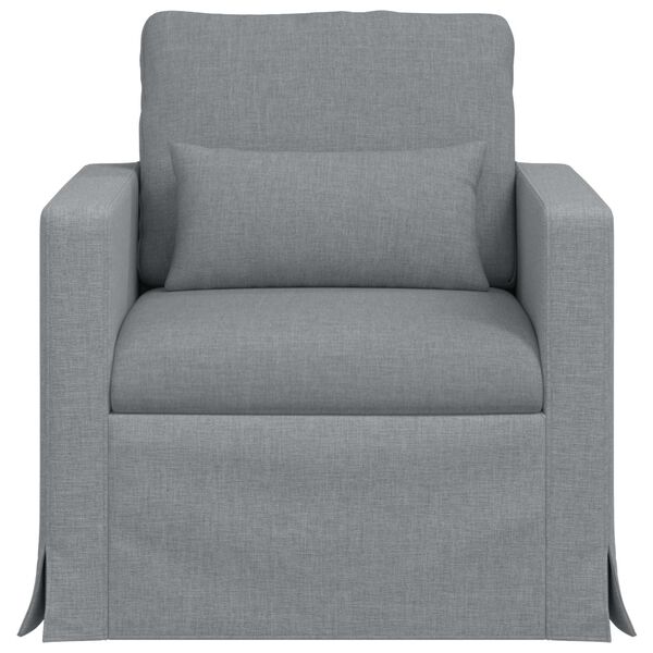 vidaXL Sofa Hellgrau Gesamtabmessungen: 78 x 78 x 80 cm (B x T x H)