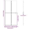 vidaXL Walk-in Duschwand Gold 90 x 6.5 x 190 cm Energiesparendes Glas