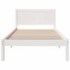 vidaXL Bettgestell Weiß 100 x 200 cm Massivholz Kiefer